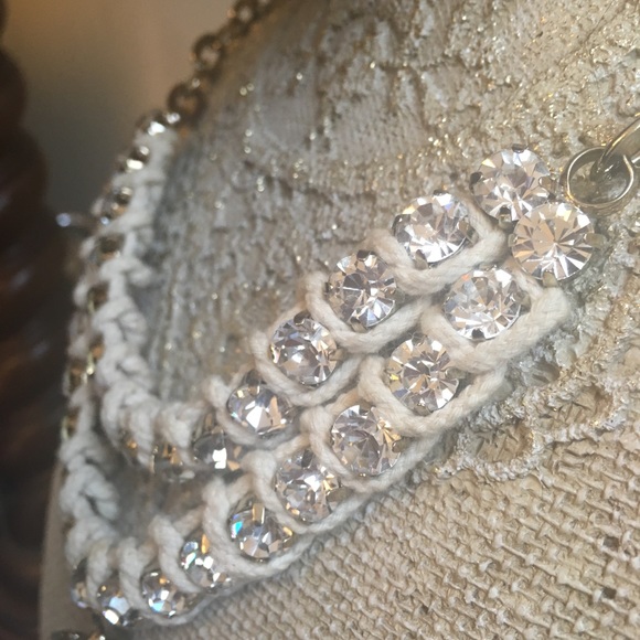 Anthropologie Raffia rope jewel necklace - Picture 5 of 5